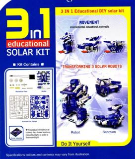 SOLÁRNÍ STAVEBNICE ROBOT 3v1