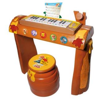 Dětský set-Pianko -Keyboard - stolek-křesílko Medvídek Pú