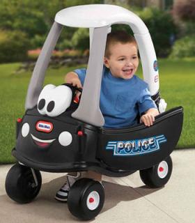 Autíčko- vozítko ala Flinstones COZY COUPE POLICIE LITTLE TIKES