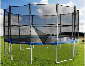 TRAMPOLÍNA 500 cm + SÍŤ +dětská zahradní trampolína se sítí maximální nosnost
