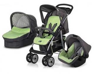 Kombinovaný kočárek Hauck sada Shopper 11 trio set wheel Mint 