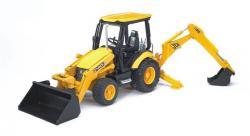 BRUDER 02427 (2427) Traktor JCB MIDI - čelní nakladač + bagr