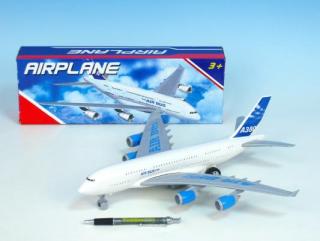 Letadlo AIRBUS 34cm se zvukem na setrvačník