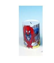 Pokladnička Spiderman 15x10cm kovová
