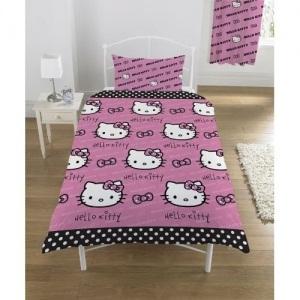 Dětské POVLEČENÍ HELLO KITTY Polka Dot 010