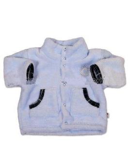 Fleecový kabátek Baby Service modrá barva