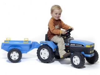Traktor New Holland + přívěs 141x44cm, 2-5 let
