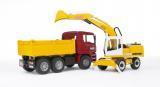 BRUDER 02751 (2751) - MAN TGA nákladní s bagrem Liebherr