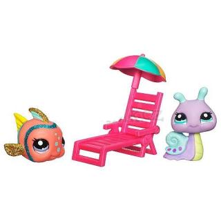 Littlest Pet Shop třpytivá  rybka a šnek