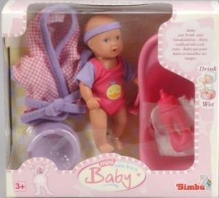 Simba Panenka pije a čůrá, Baby Set, 12 cm