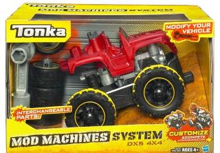 Tonka - skládací auta na setrvačník-červené