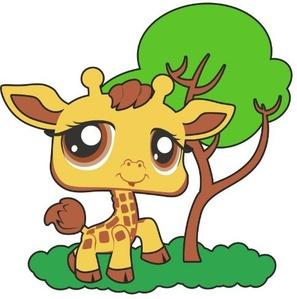 Littlest Pet Shop dekorace do pokojíčku Žirafa