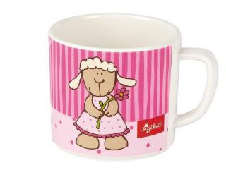 MELAMIN hrnek růžový (7,5 cm) GIRL sigikid