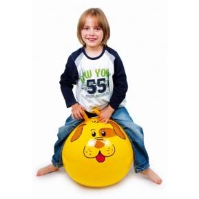 Dětský nafukovací míč hopsadlo pes s úchyty 45 cm 