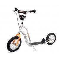 Koloběžka giga rider 100 - silver/orange