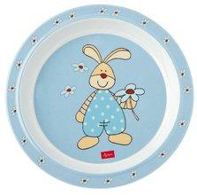 Zajíc SEMMEL BUNNY modrý talířek (21,5 cm) melamin NEW sigikid