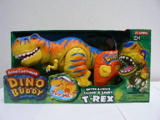 T-Rex na dálk. ovládání, zvuk+světlo, 4AA baterie