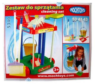 Dětský úklidový vozík s náčiním