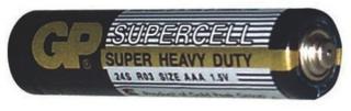Baterie GP Supercell R03 (AAA, mikrotužka), 2 ks ve fólii