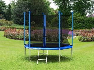 TRAMPOLÍNA 240 cm + SÍŤ  dětská zahradní trampolína se sítí průměr 244