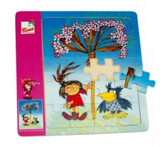 Minipuzzle "Mašinka" v dř. krabičce